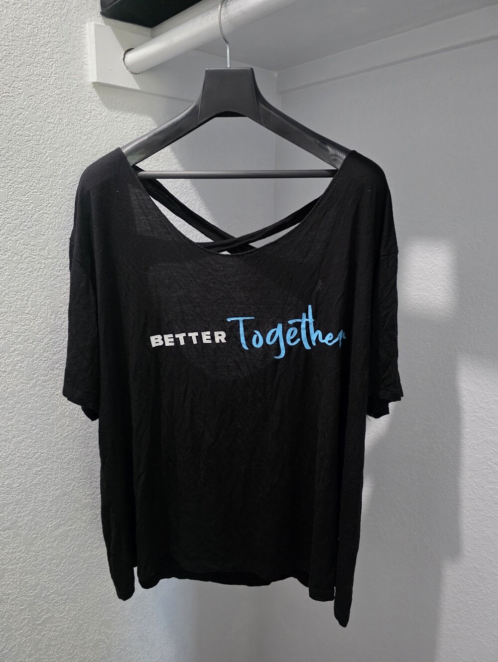 Women's 1X Beachbody Black Top